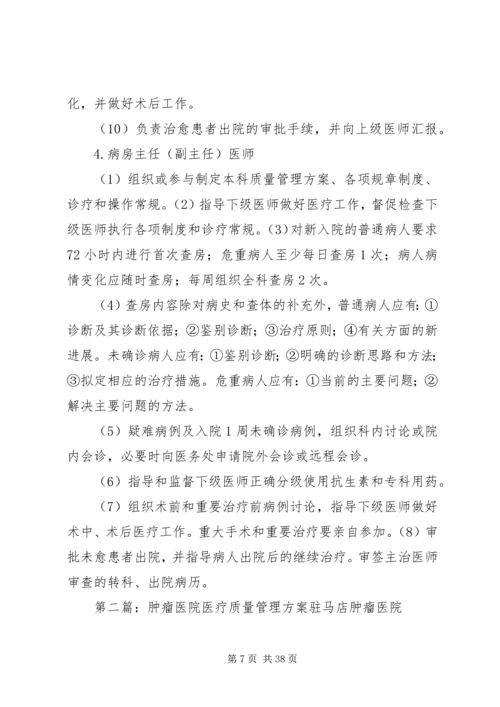 遵化北大医院医疗质量管理方案.docx