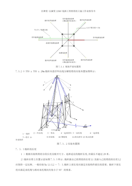 220kV线路工程铁塔组立施工方案.docx