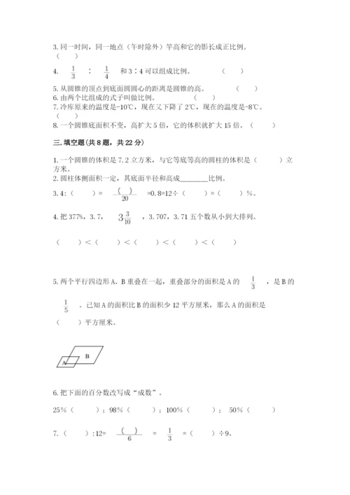 小升初六年级期末测试卷（实用）.docx