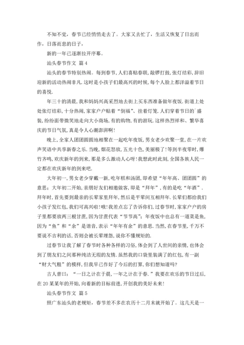 汕头春节作文锦集六篇.docx