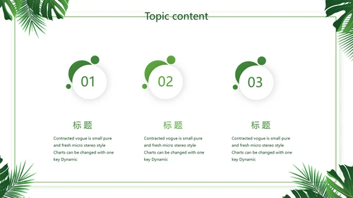 绿色小清新述职报告动态PPT模板