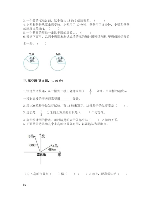 小学六年级数学上册期末考试卷（重点）.docx