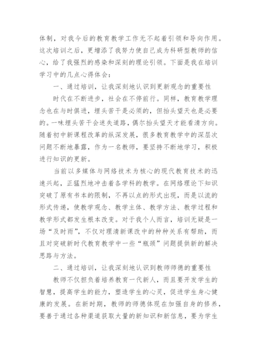 初中数学研修心得体会.docx