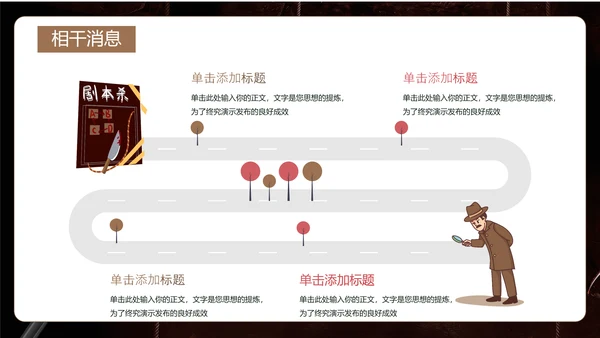 剧本杀游戏介绍PPT模板