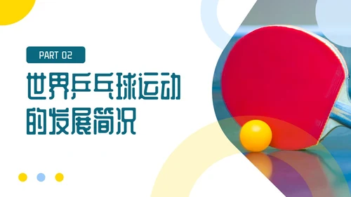 蓝色简约乒乓球起源与发展小学体育PPT课件PPT模板宣传PP