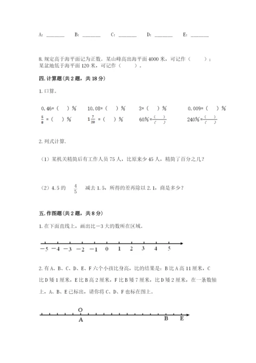 人教版六年级下册数学期中检测卷带答案【培优B卷】.docx