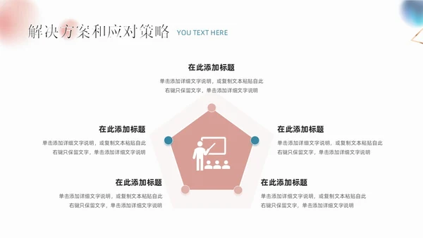 创意立体几何商务述职报告工作汇报通用PPT模板