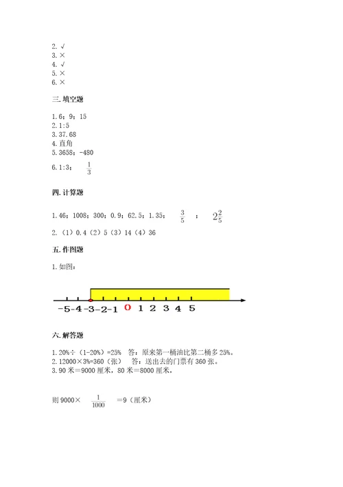 小升初六年级下册数学期末测试卷附答案实用