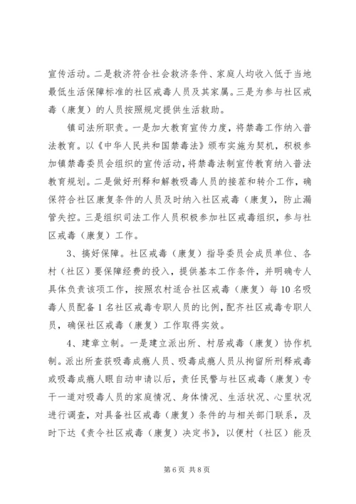 镇社区戒毒康复工作方案.docx