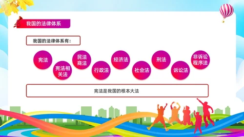 蓝色简约清新展板大气青少年法治教育培训PPT青少年教育