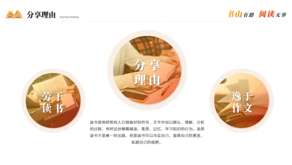 书山有路阅读无界读书分享通用PPT模板