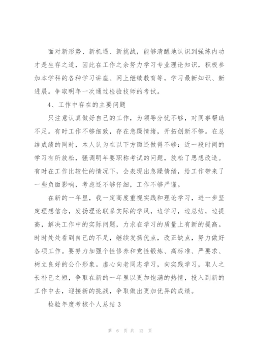 检验年度考核个人总结5篇.docx