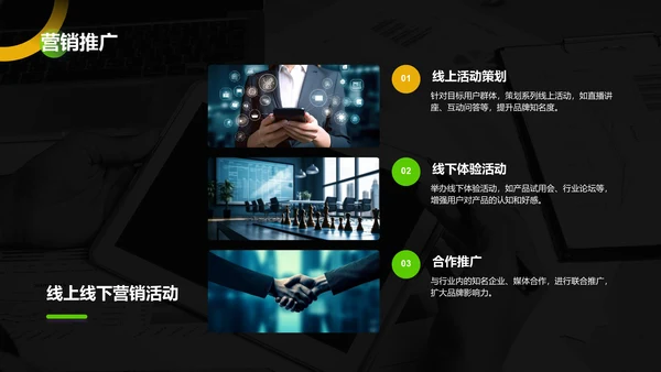 绿色商务风IT互联网商业计划书PPT模板