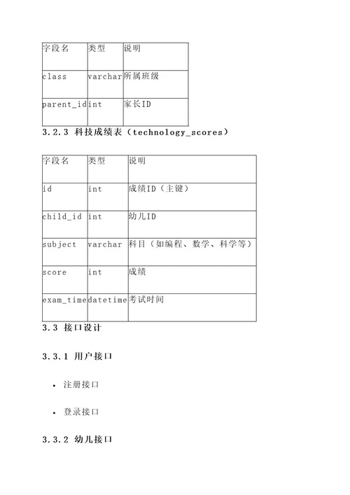 幼儿园科技成绩查询方案