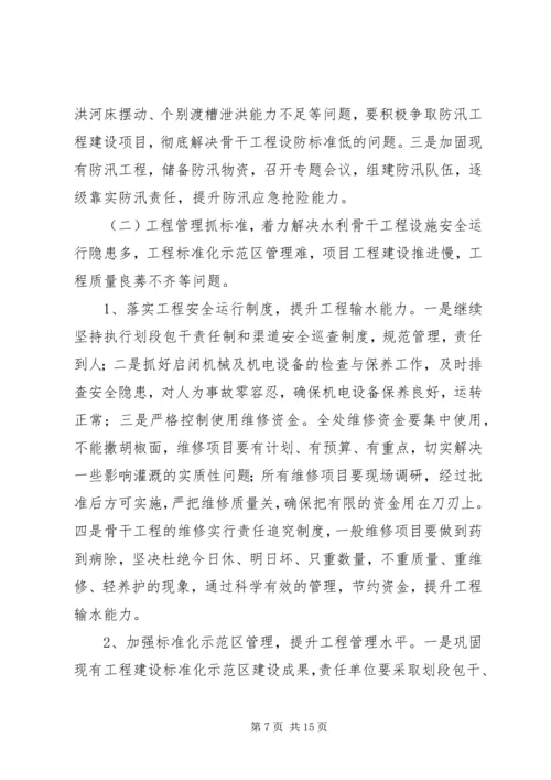 灌区管理处XX年度工作计划.docx