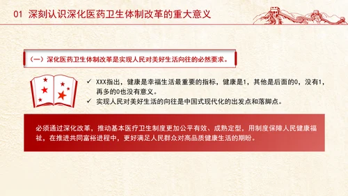 党的二十届三中全会深化医药卫生体制改革专题党课PPT