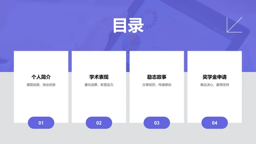 大学生励志奖学金答辩通用模板PPT模板