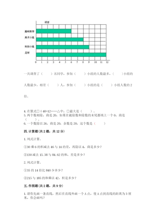 苏教版小学四年级上册数学期末测试卷附参考答案（培优a卷）.docx