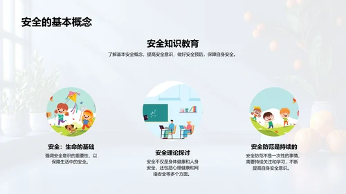 学生安全意识提升讲座PPT模板