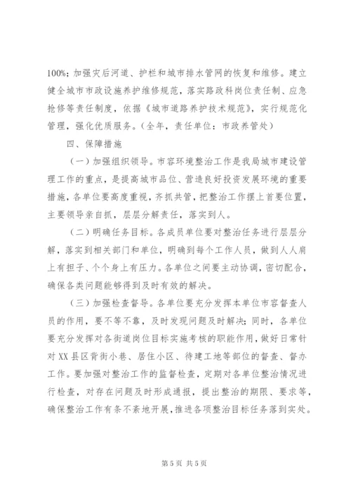 XX市中心XX县区市容市貌综合整治工作实施方案.docx