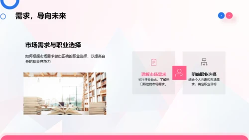 蓝粉简约风大学生职业生涯规划