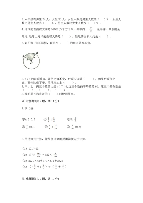 人教版六年级上册数学期末测试卷往年题考.docx