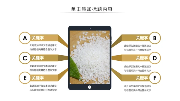 健康绿色有机大米农业粮食推广销售PPT模板