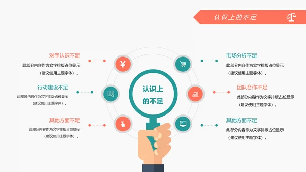 2019扁平化设计销售部年终报告总结计划PPT模板