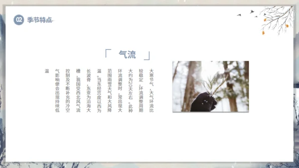 大寒节气山村通用PPT模板