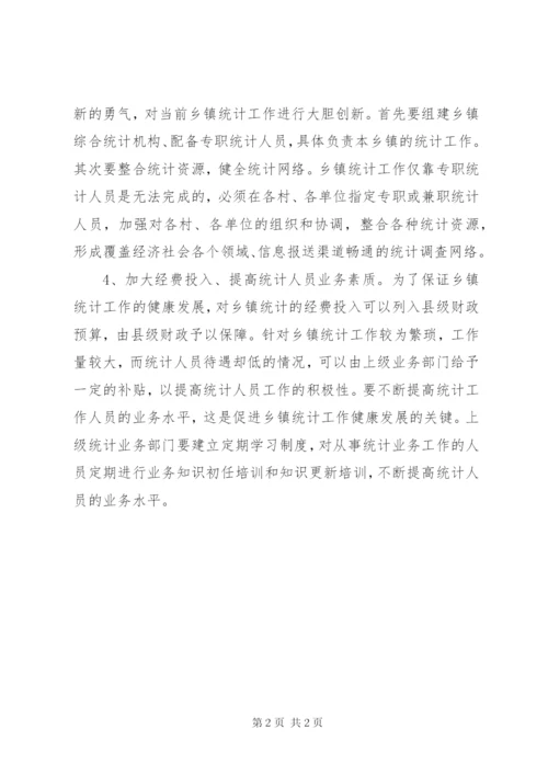 乡镇统计工作调研报告(2).docx