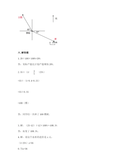 人教版六年级上册数学期末测试卷含答案【典型题】.docx