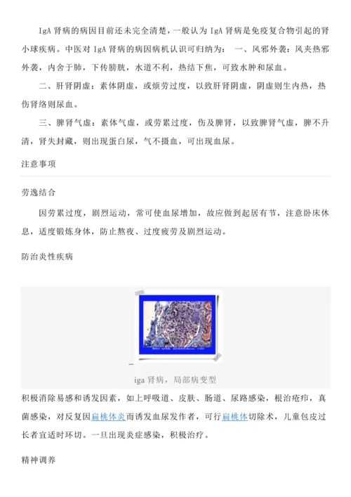 iga肾病饮食原则及日常生活指导.docx
