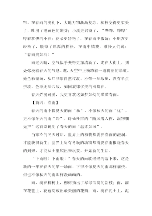 春雨的作文600字.docx