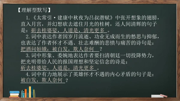 九年级语文下册第三单元课外古诗词诵读《太常引·建康中秋夜为吕叔潜赋》课件(共14张PPT)