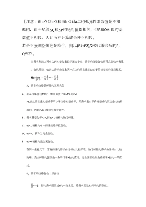 2023年西方经济学微观部分笔记整理.docx