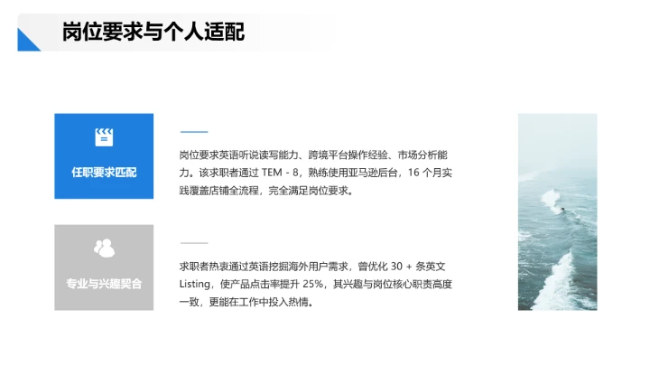 英语专业大学生求职综合展示大学生个人能力展示通用PPT模版