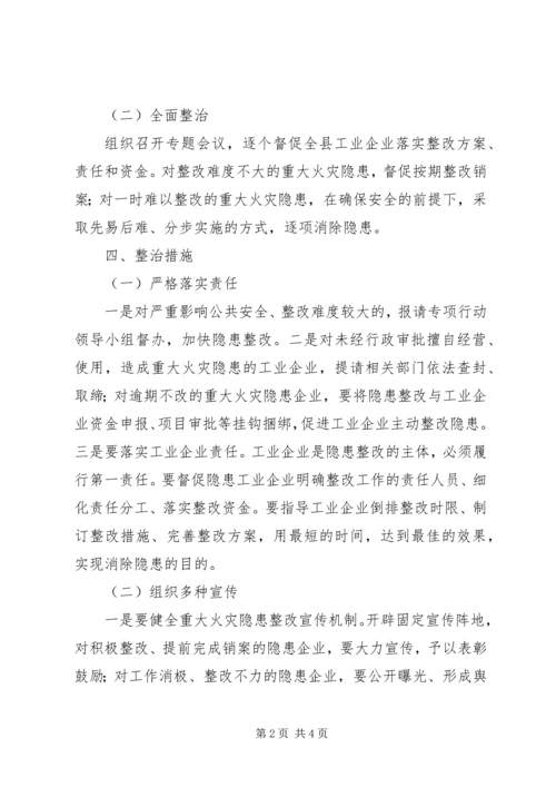 重大火灾隐患集中整治工作方案.docx