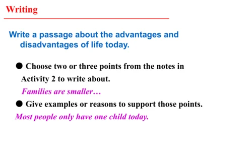 外研版九下Module 3 Unit 2 I think life is better today.