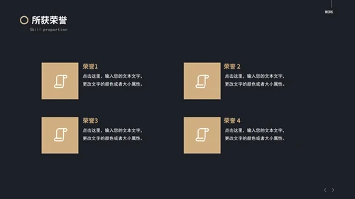黑金岗位竞选PPT模板