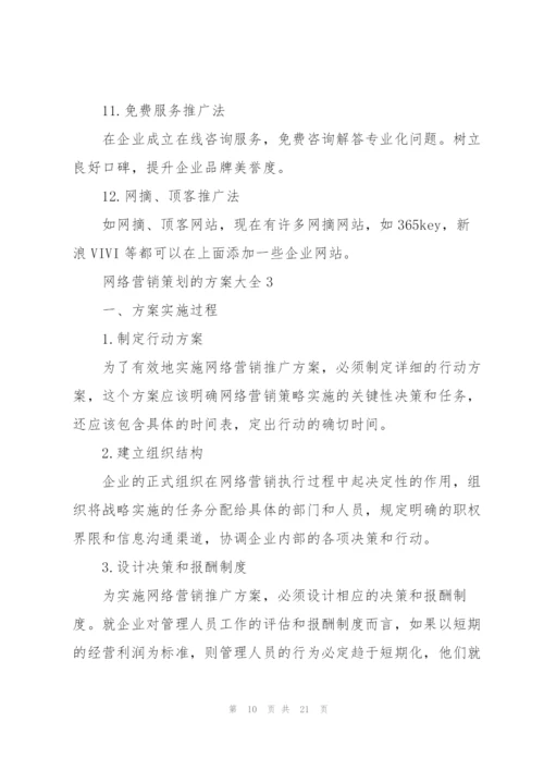 网络营销策划的方案大全.docx