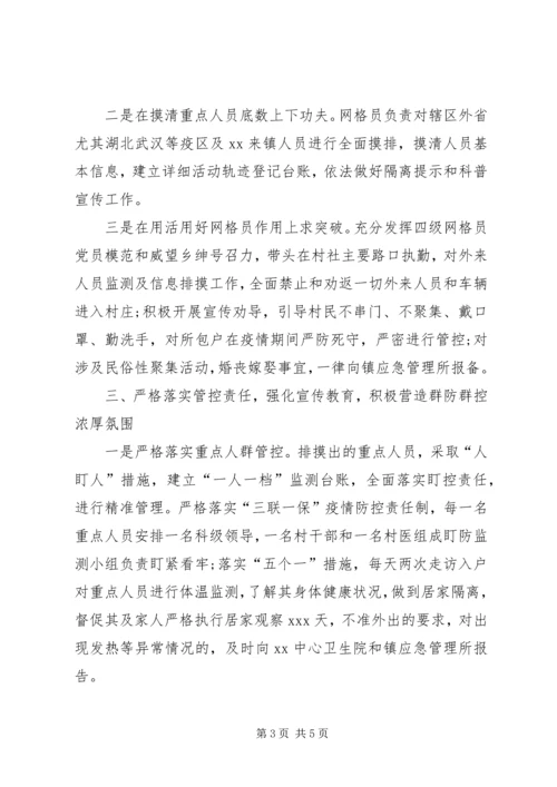 乡镇新冠肺炎疫情防控网格化管理工作汇报.docx