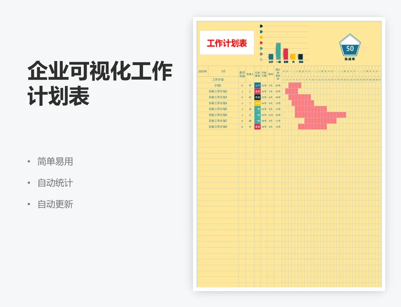 企业可视化工作计划表