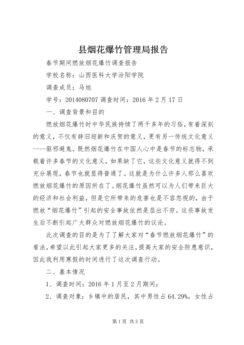 县烟花爆竹管理局报告 (5).docx