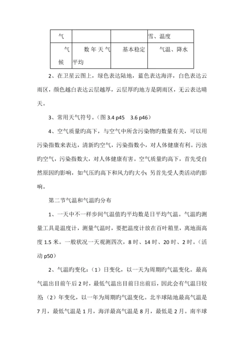 2023年七年级地理上册知识点总结苏教版.docx