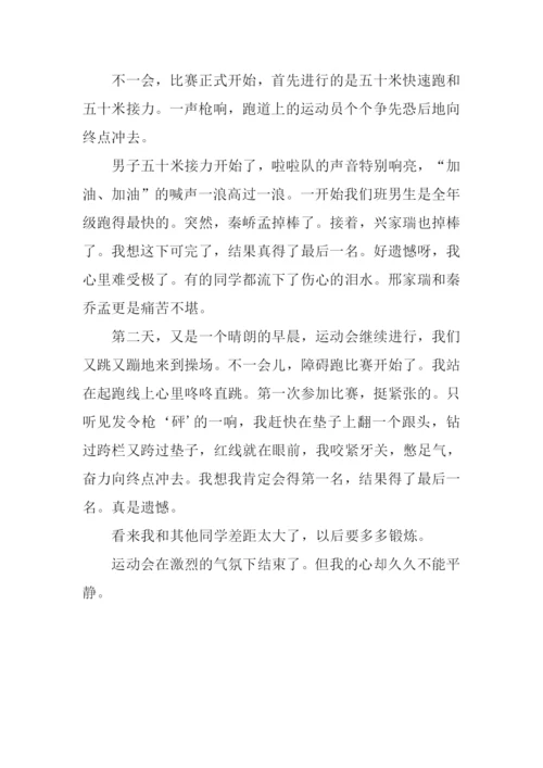 运动会的作文500字.docx