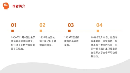实拍风橙色飘不走的梦和人《飘》读书分享PPT课件