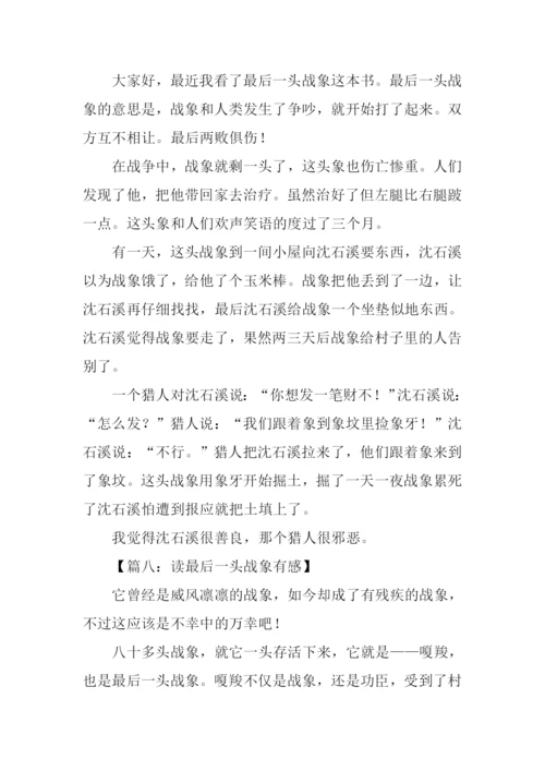 读最后一头战象有感350字.docx