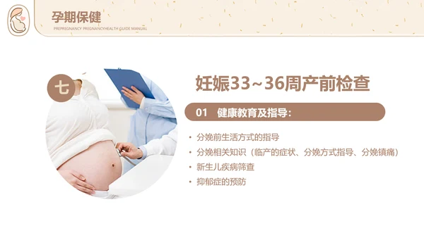 孕妇胎教孕前和孕期保健指南PPT讲座早教