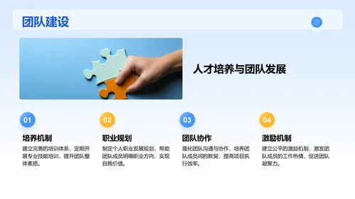 蓝色3D风项目阶段汇报PPT模板