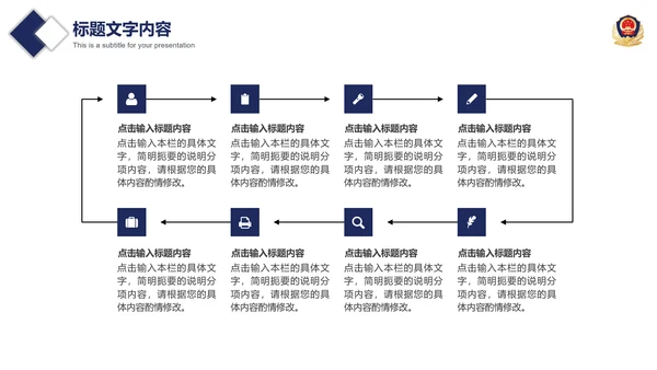 公安警察案件汇报动态PPT
